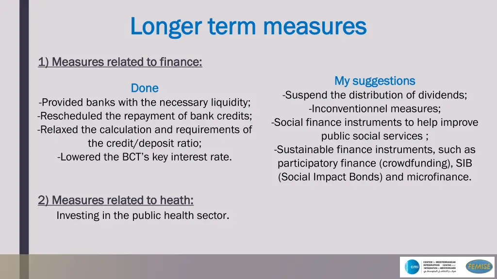 longer term measures longer term measures