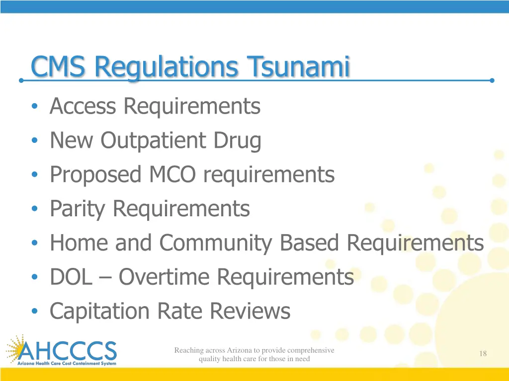 cms regulations tsunami access requirements