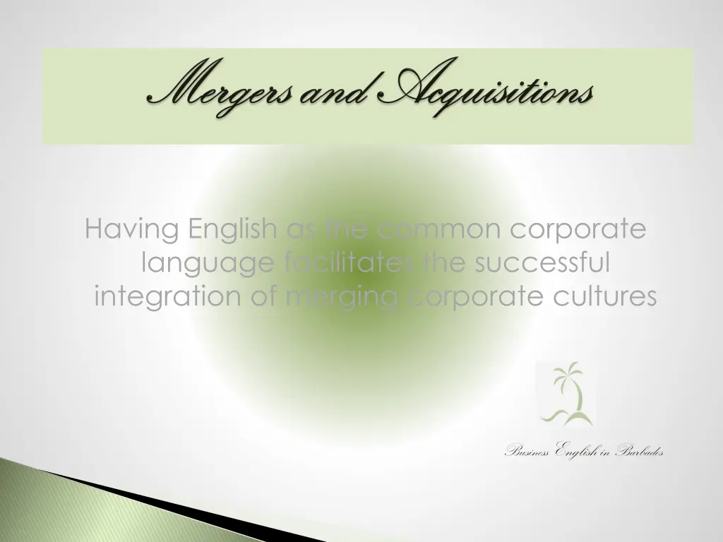 having english as the common corporate language