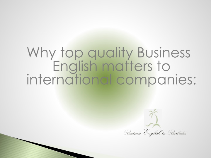 why top quality business english matters
