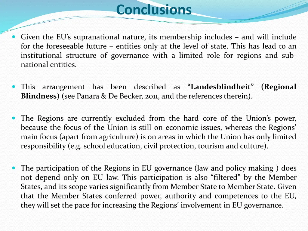 conclusions