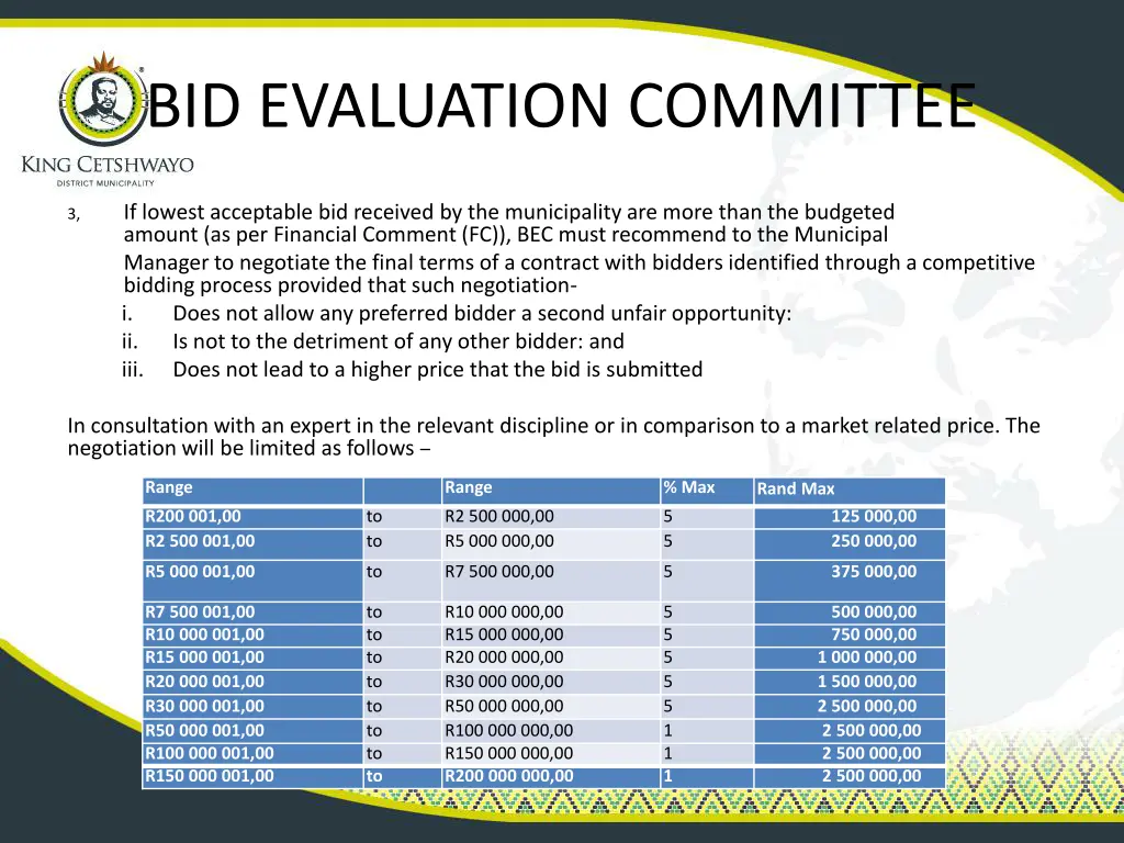 bid evaluation committee 1