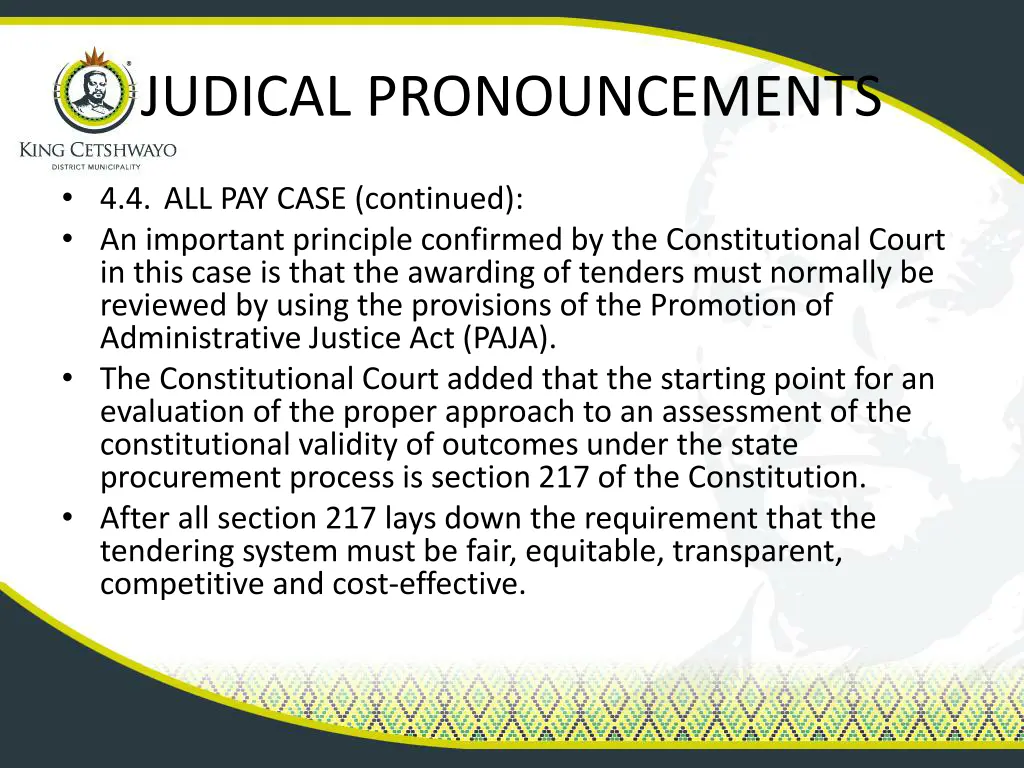 judical pronouncements 3