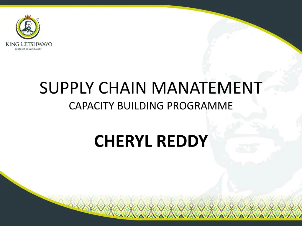 supply chain manatement capacity building