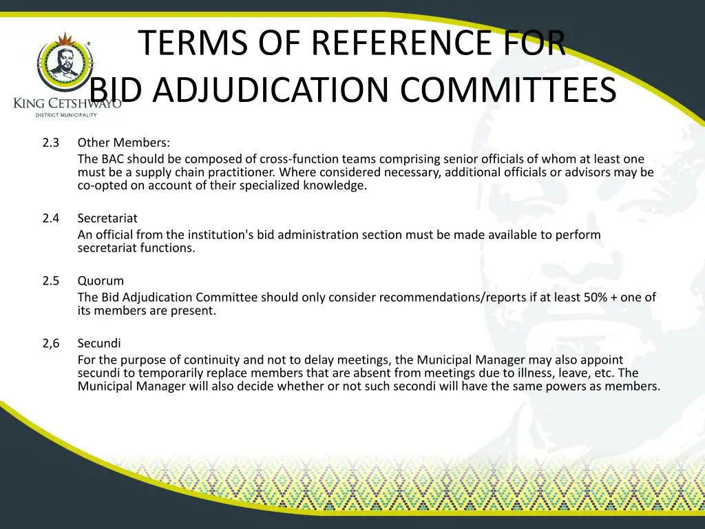 terms of reference for bid adjudication committees 1