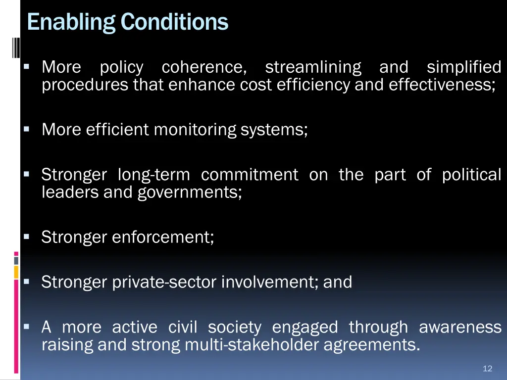 enabling conditions
