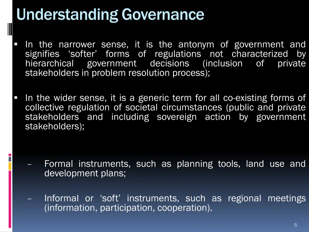 understanding governance