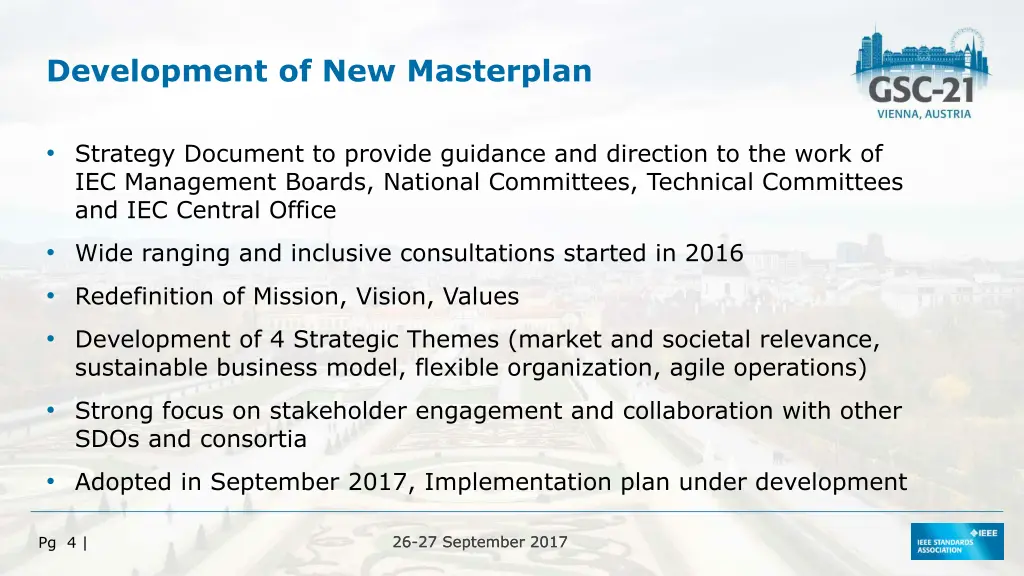 development of new masterplan