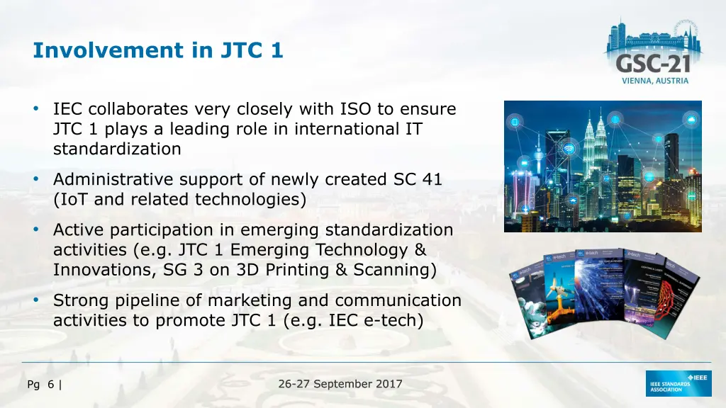 involvement in jtc 1