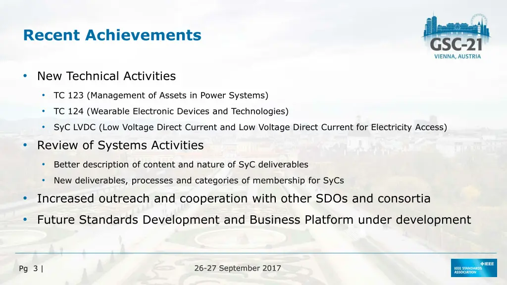 recent achievements