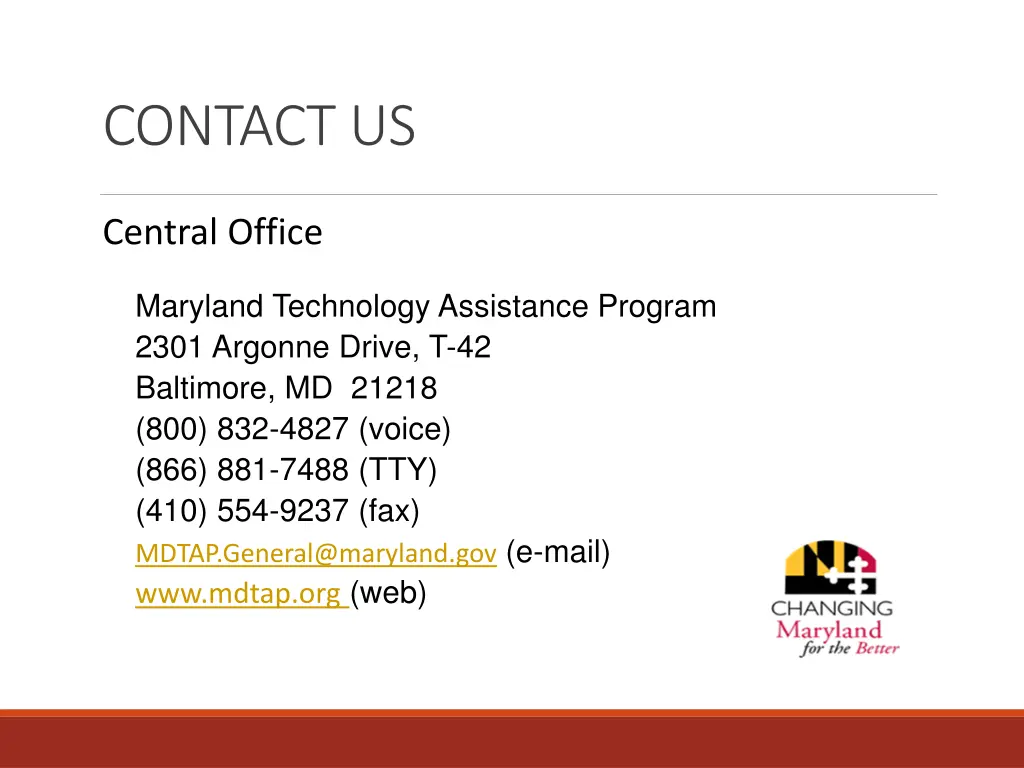 contact us