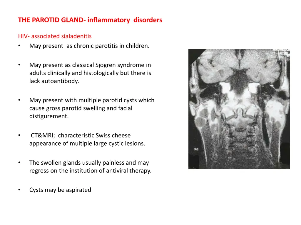 the parotid gland inflammatory disorders 2