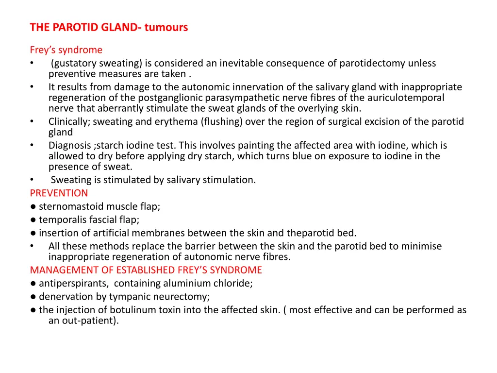 the parotid gland tumours 3