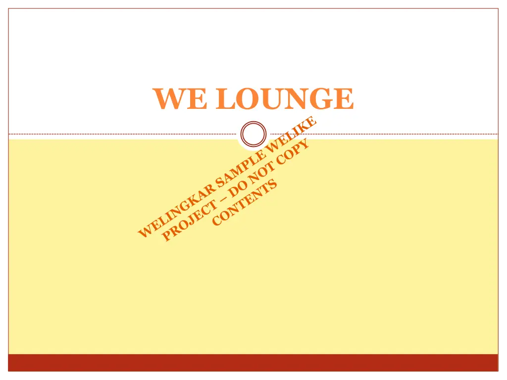 we lounge