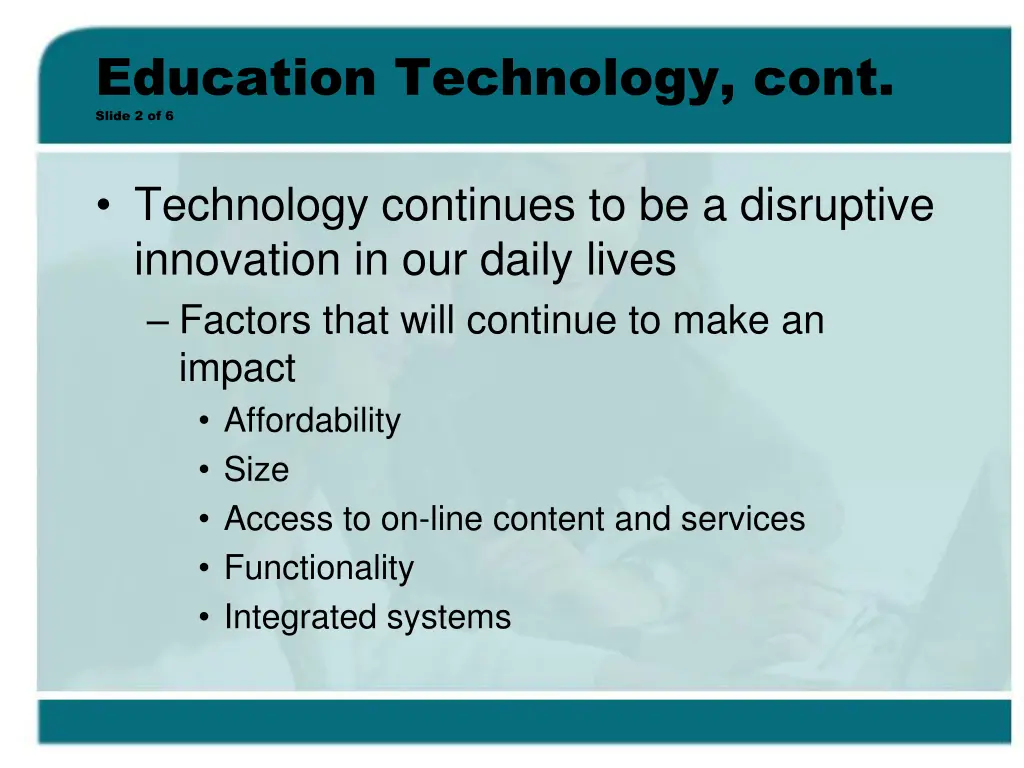 education technology cont slide 2 of 6