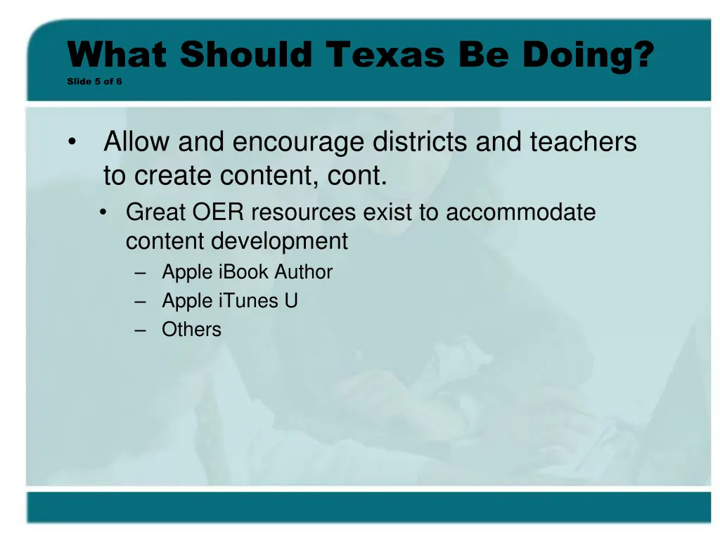 what should texas be doing slide 5 of 6