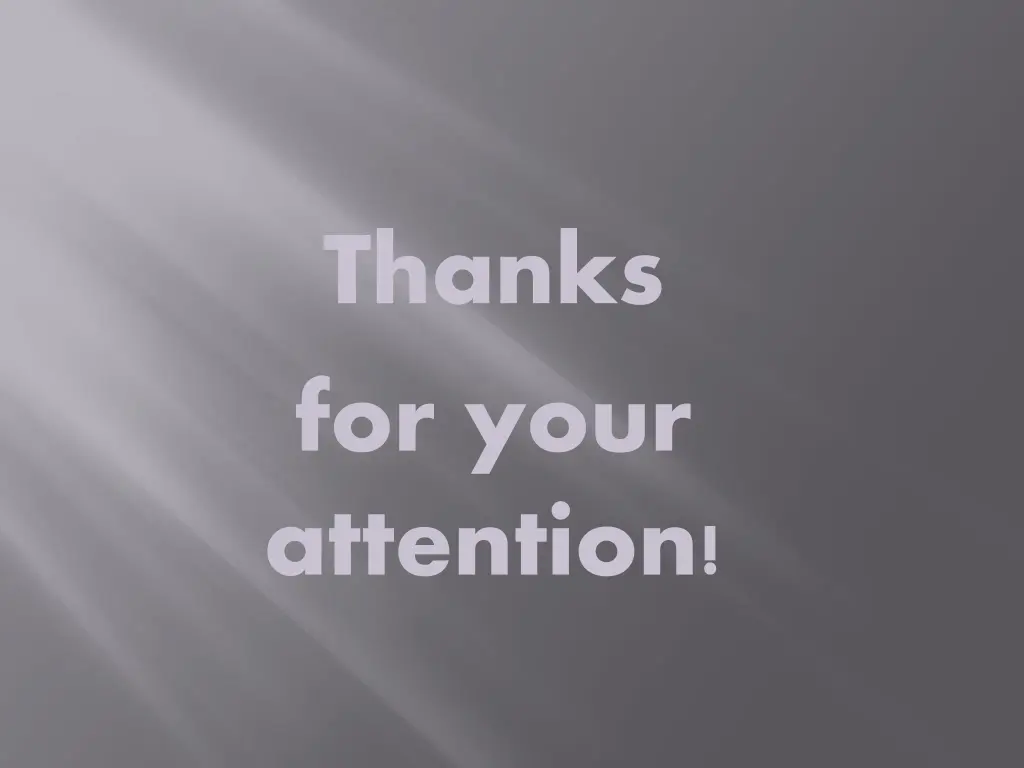 thanks for your attention