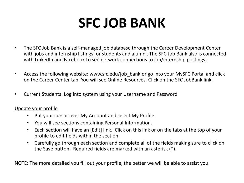 sfc job bank