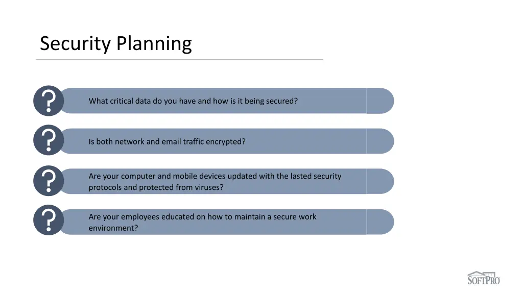 security planning