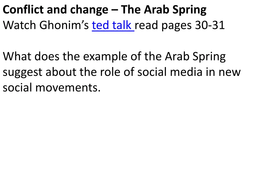 conflict and change the arab spring watch ghonim