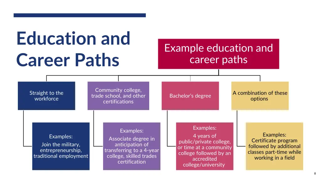 education and career paths