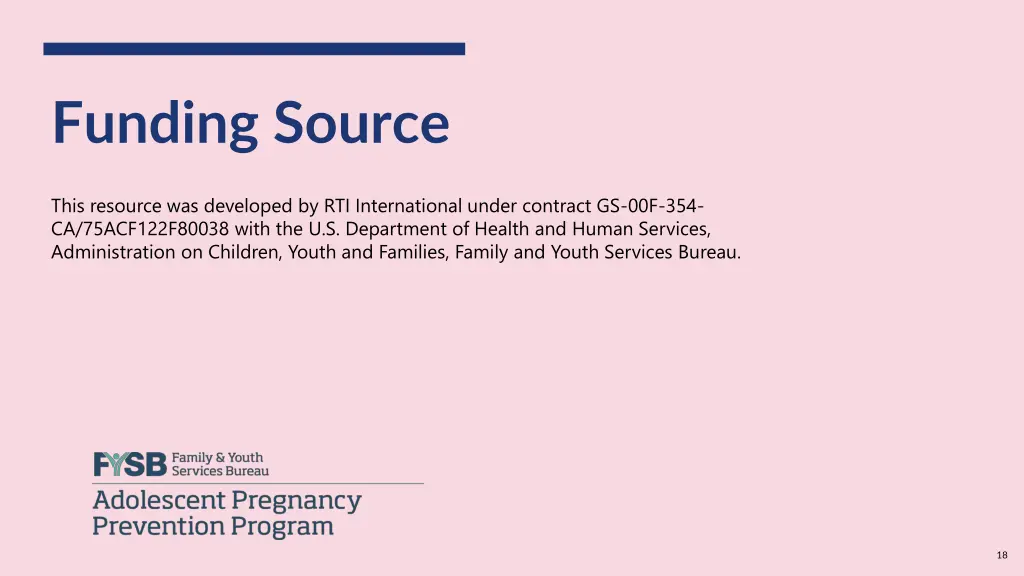 funding source