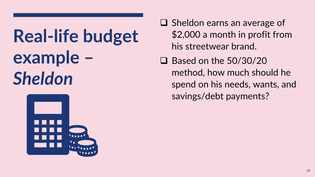 sheldon earns an average of 2 000 a month