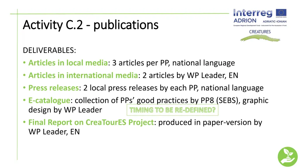 activity c 2 activity c 2 publications