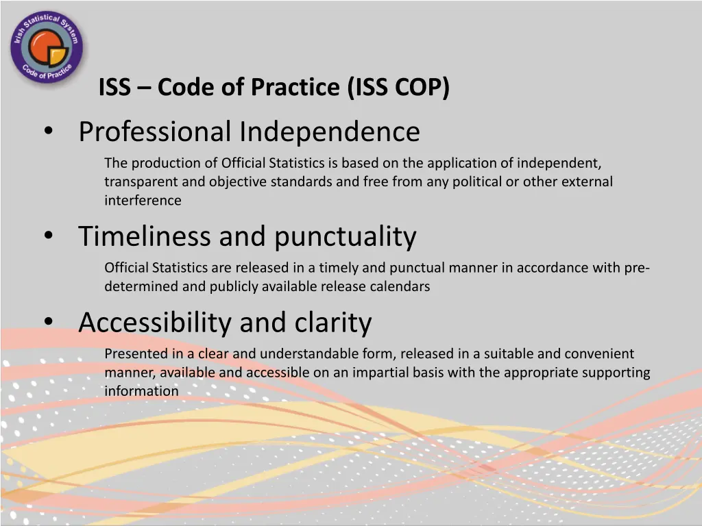iss code of practice iss cop professional