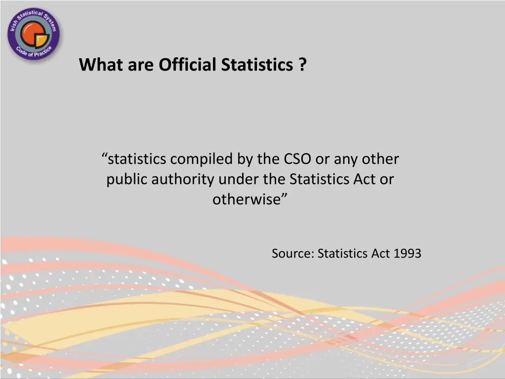what are official statistics