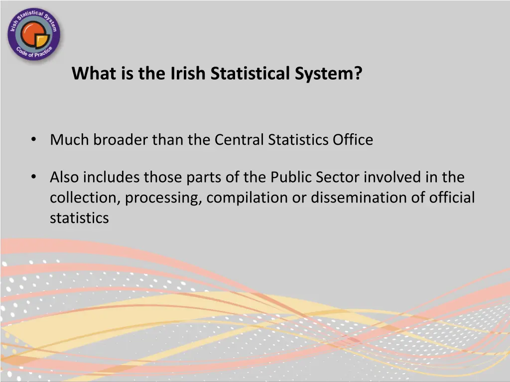 what is the irish statistical system