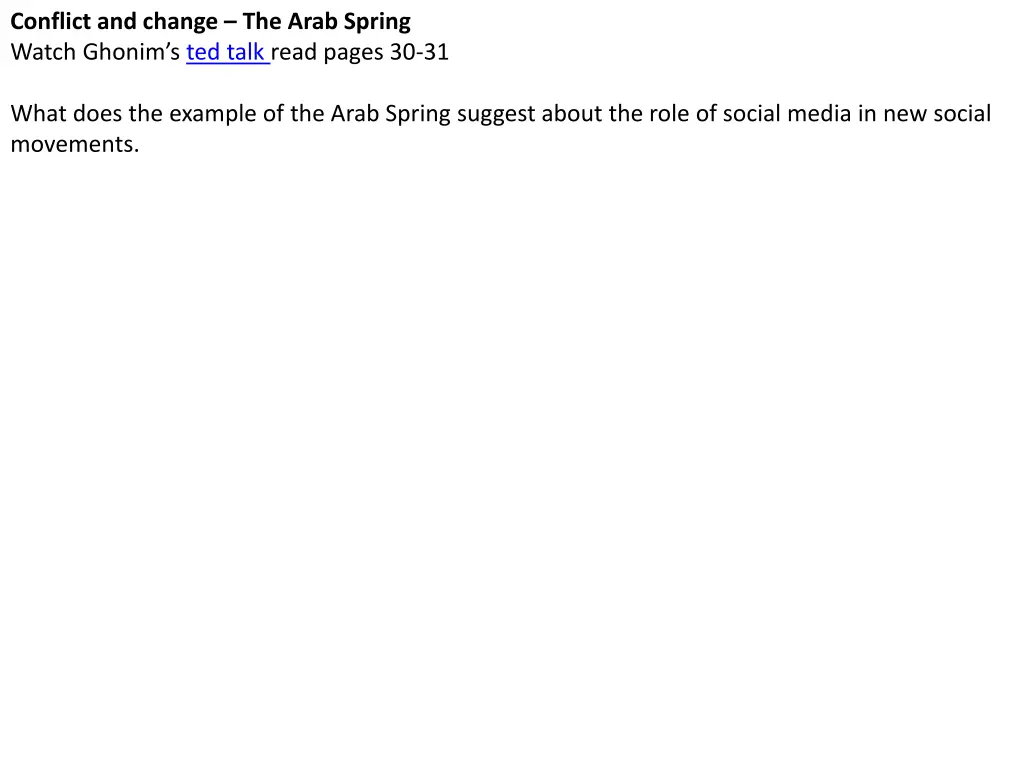 conflict and change the arab spring watch ghonim