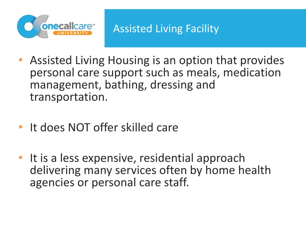 assisted living facility