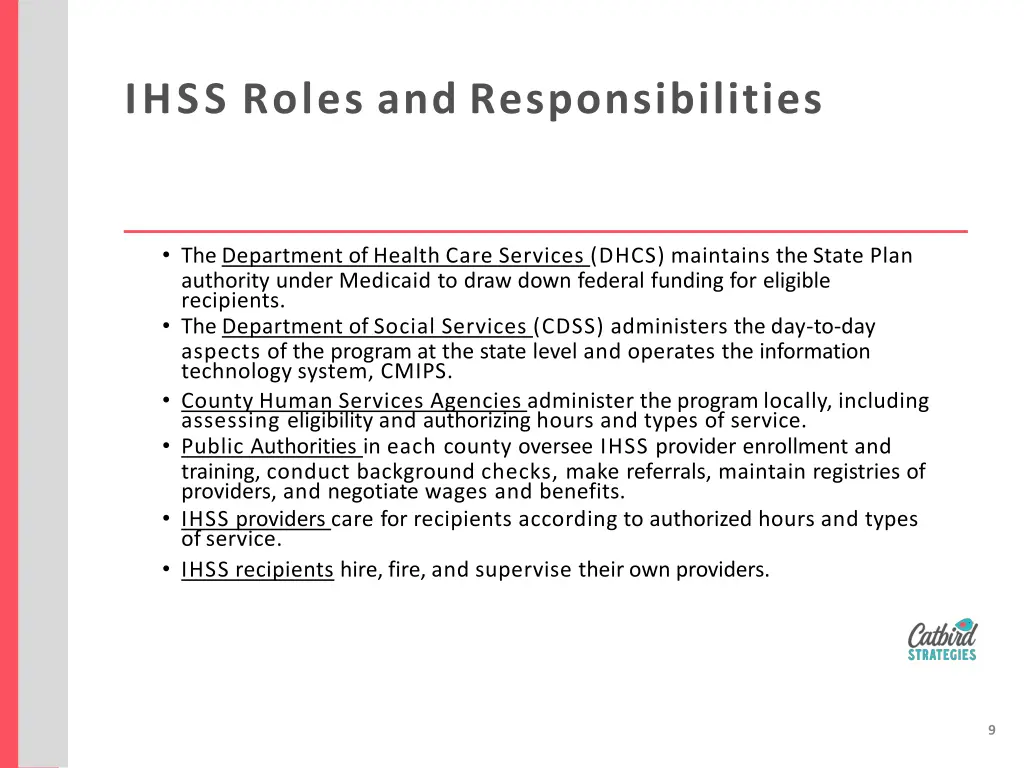 ihss roles and responsibilities