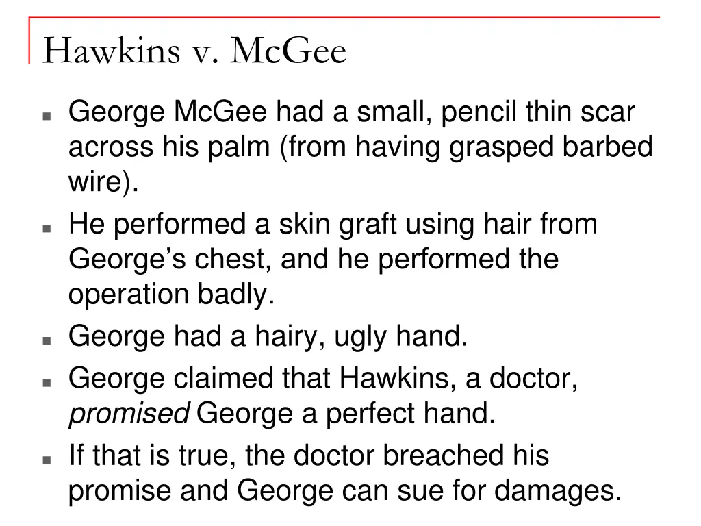 hawkins v mcgee