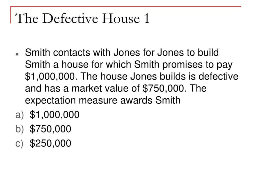 the defective house 1
