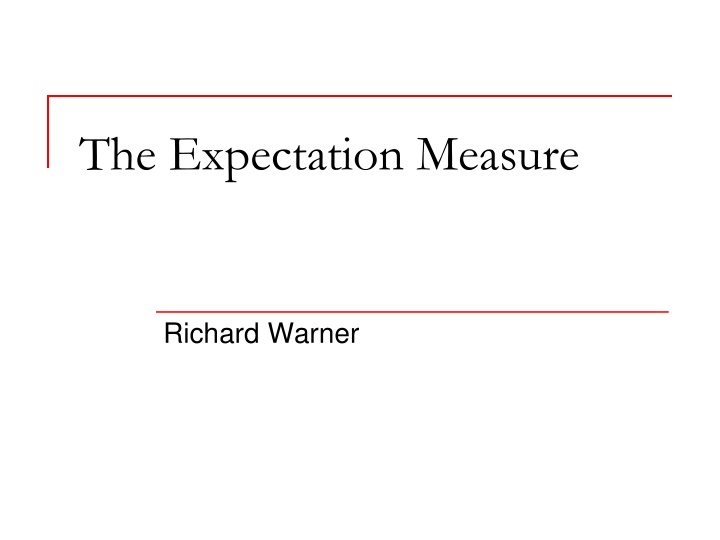 the expectation measure