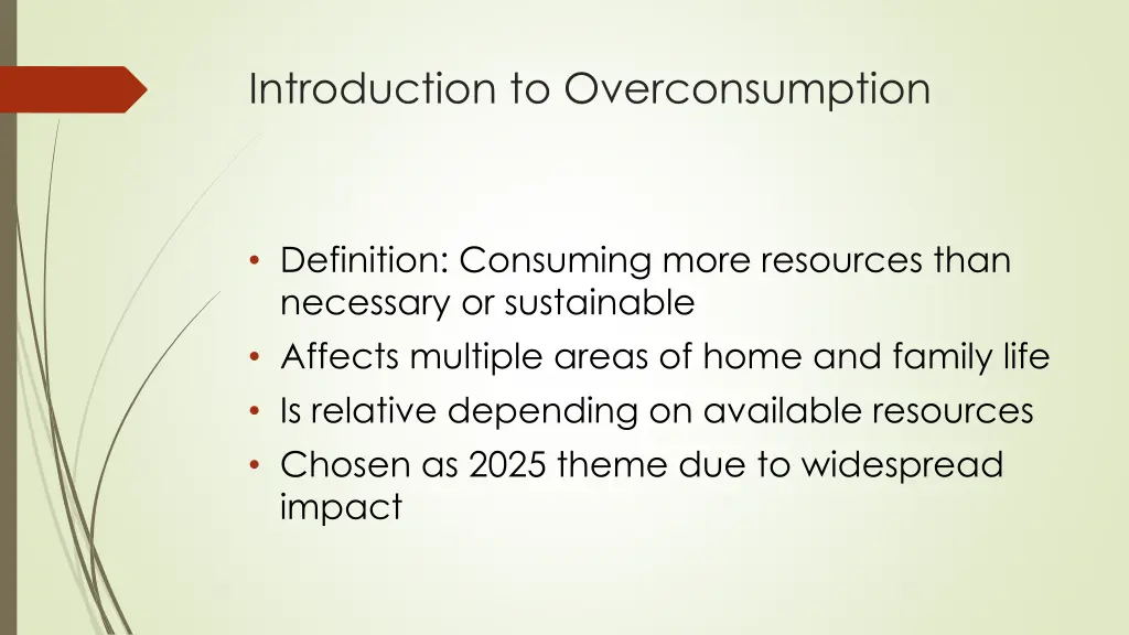 introduction to overconsumption