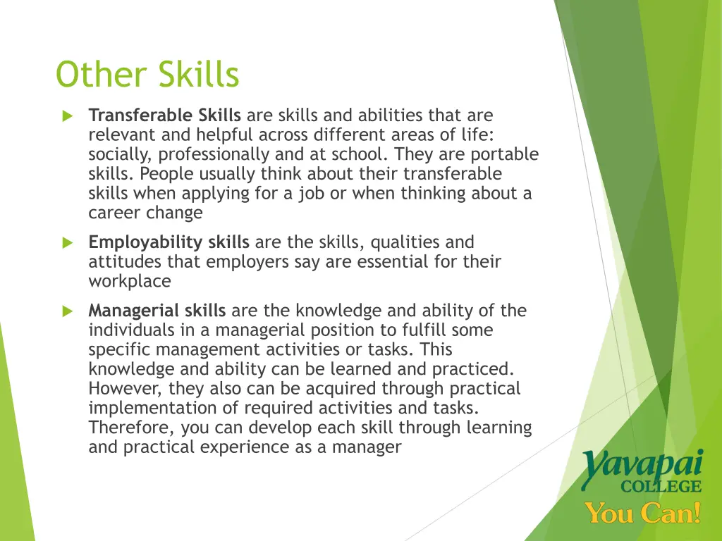 other skills