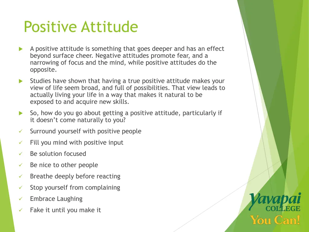 positive attitude