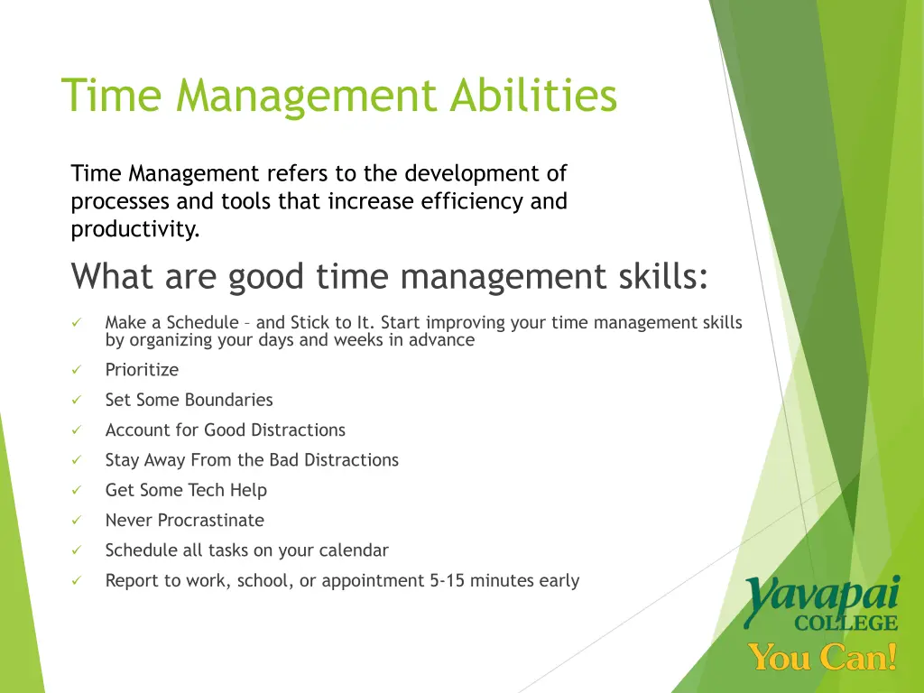 time management abilities