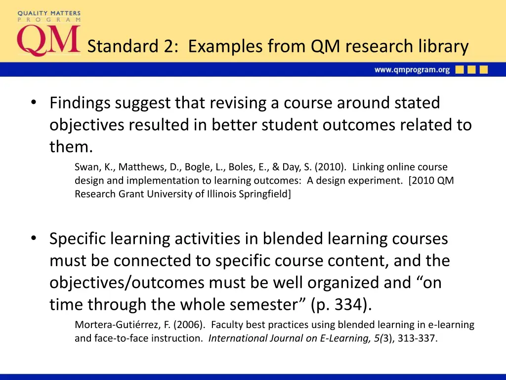 standard 2 examples from qm research library