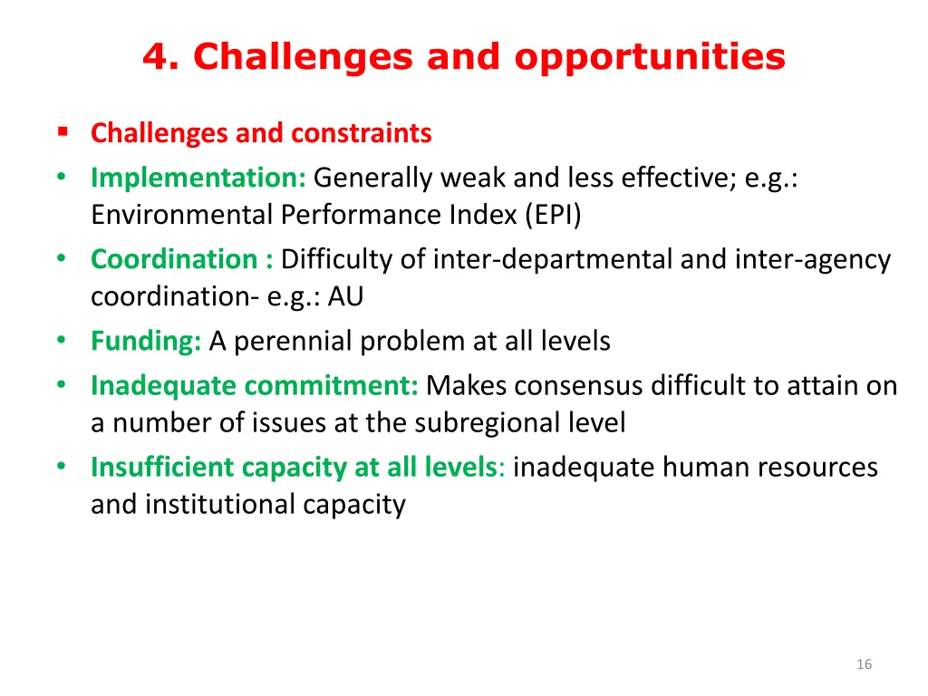 4 challenges and opportunities