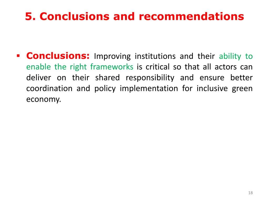 5 conclusions and recommendations