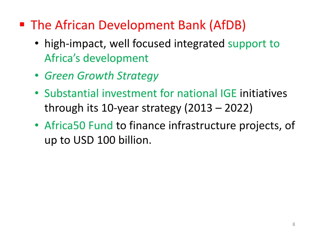 the african development bank afdb high impact