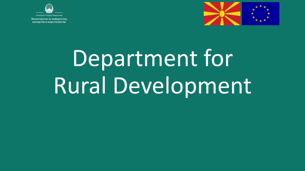 department for rural development