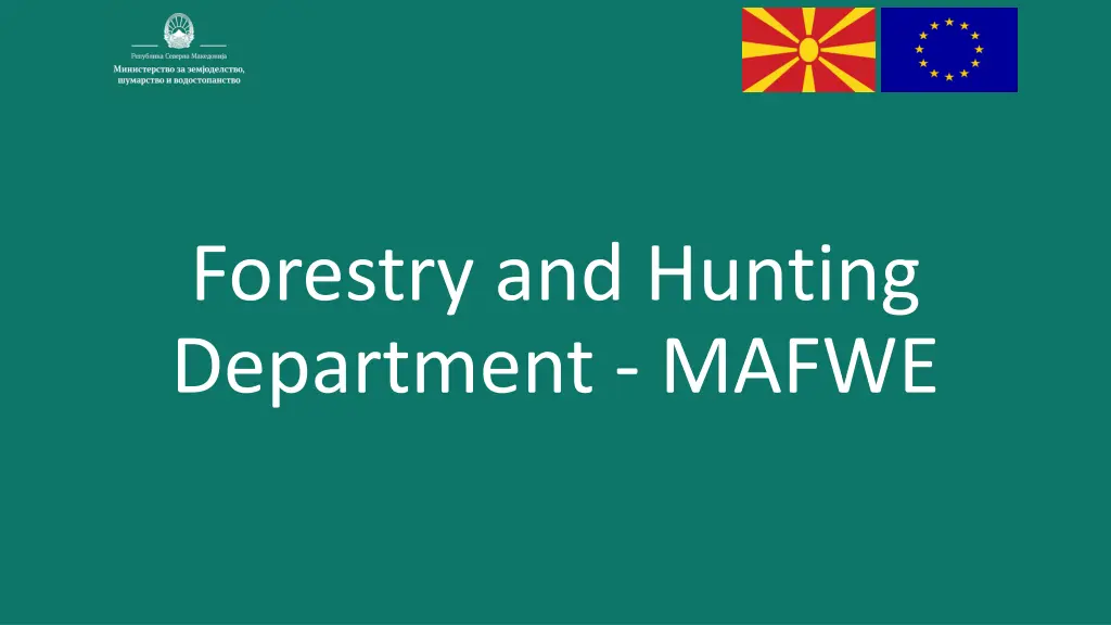 forestry and hunting department mafwe