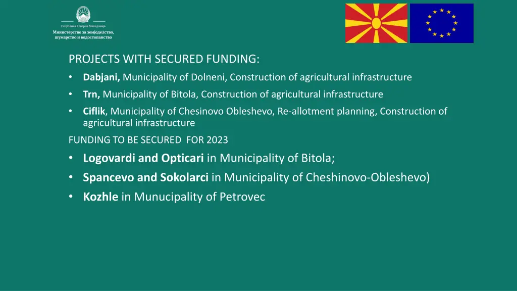 projects with secured funding dabjani
