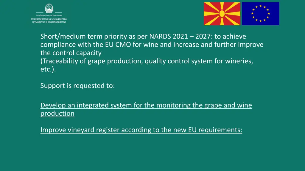 short medium term priority as per nards 2021 2027