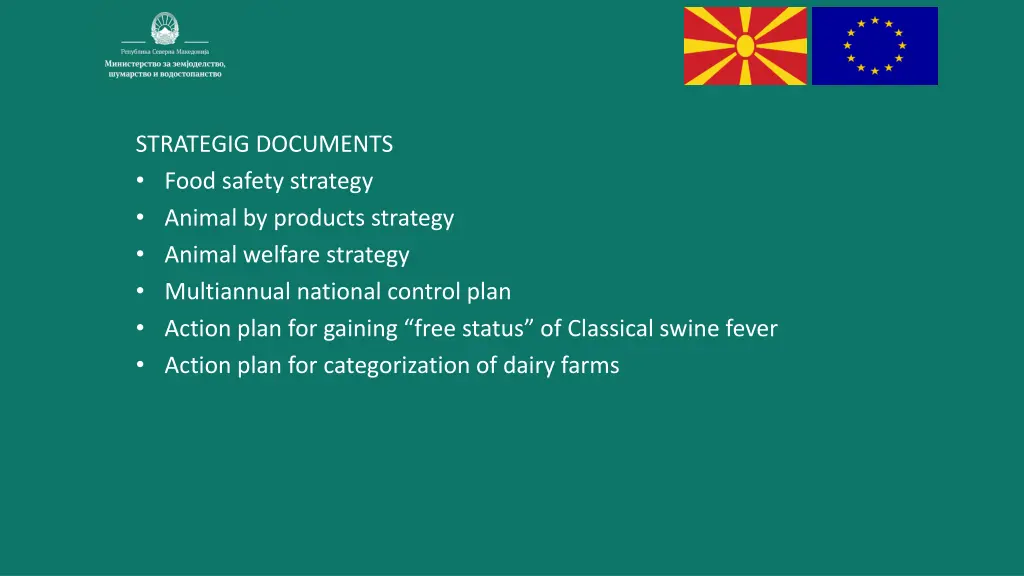strategig documents food safety strategy animal